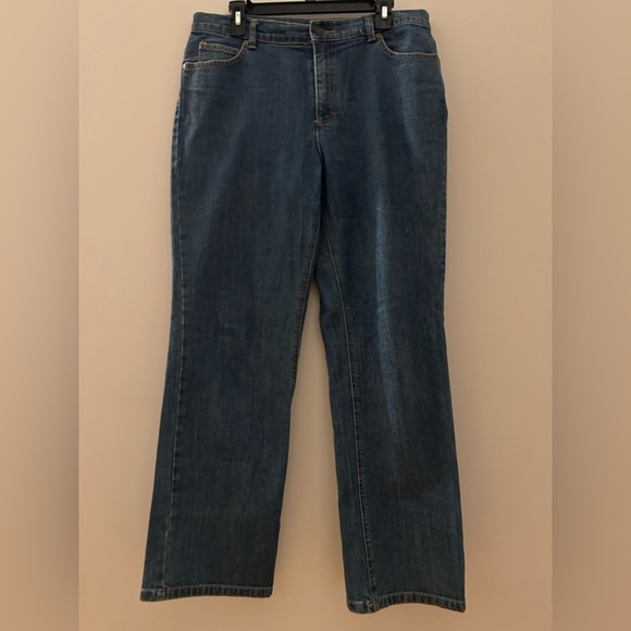 Charter Club Blue Straight Leg Jeans, Size 12 - Picture 3 of 12